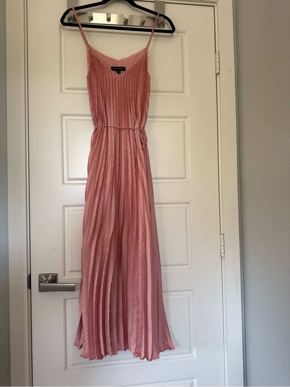 Banana Republic Dusty Rose Pleated Maxi Dress